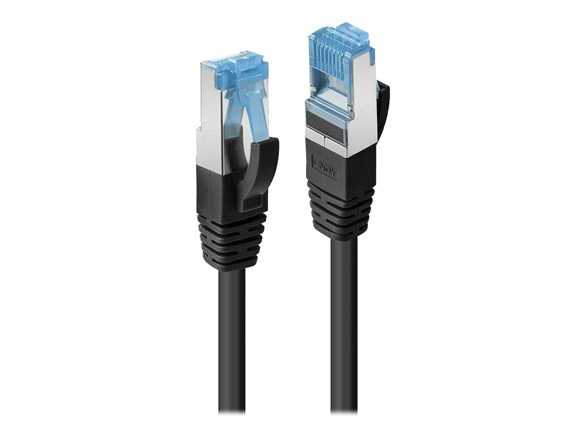 LINDY 5m Cat.6A S/FTP TPE Black 5m TPE Patch Cable