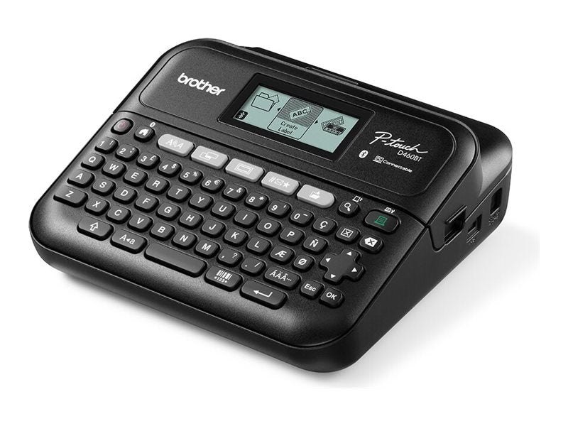 BROTHER PT-D460BTVP Etiqueteuse professionnelle Bluetooth 18mm avec mallette de transport adaptateur secteur un ruban TZe 4m câble