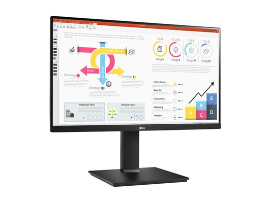 LG 24QP750P-B Écran LED - 24"-2560 x 1440 QHD @ 75 Hz - IPS - 300 cd/m² - 1000:1 - HDR10 - 5 ms - HDMI, DisplayPort, USB-C