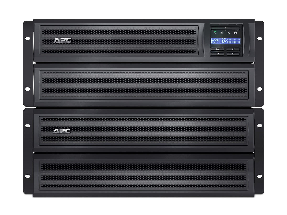 APC Smart-UPS X 2200 Rack/Tower LCD UPS Rack AC 230V 1980Watt 2200VA RS-232 USB output connectors 12 4U Black