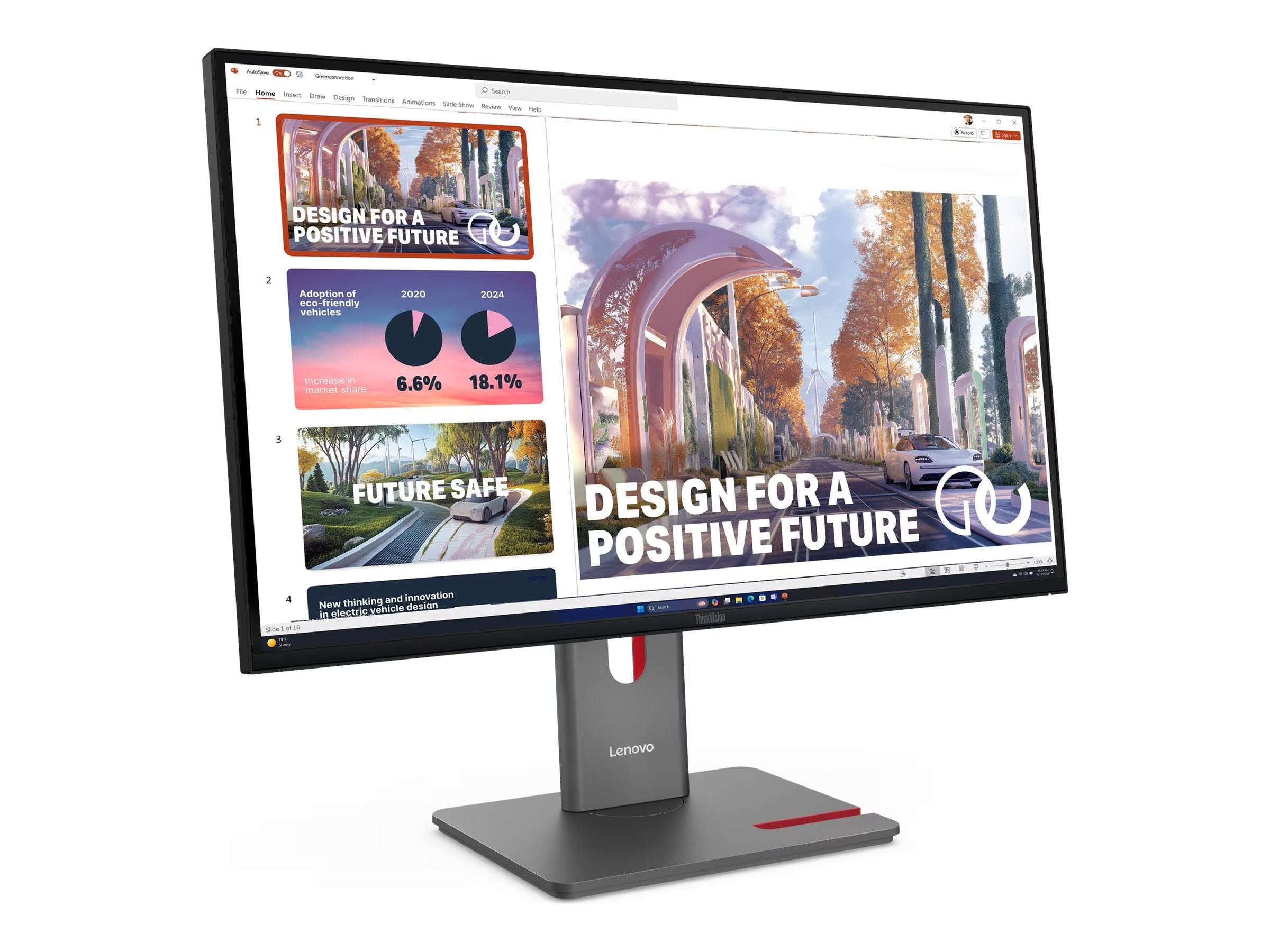 LENOVO ThinkVision P27QD-40 LED Écran 27p 2560x1440 QHD 120Hz IPS 350cd/m2 1500:1 4ms HDMI DisplayPort DaisyChain USB-C Dock