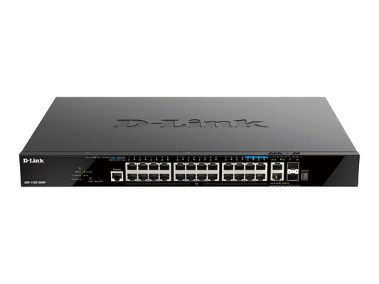D-LINK DGS-1520-28MP/E 28-Port Smart Managed PoE+ Gigabit Stack Switch 4x 2.5 GE 4x 10G