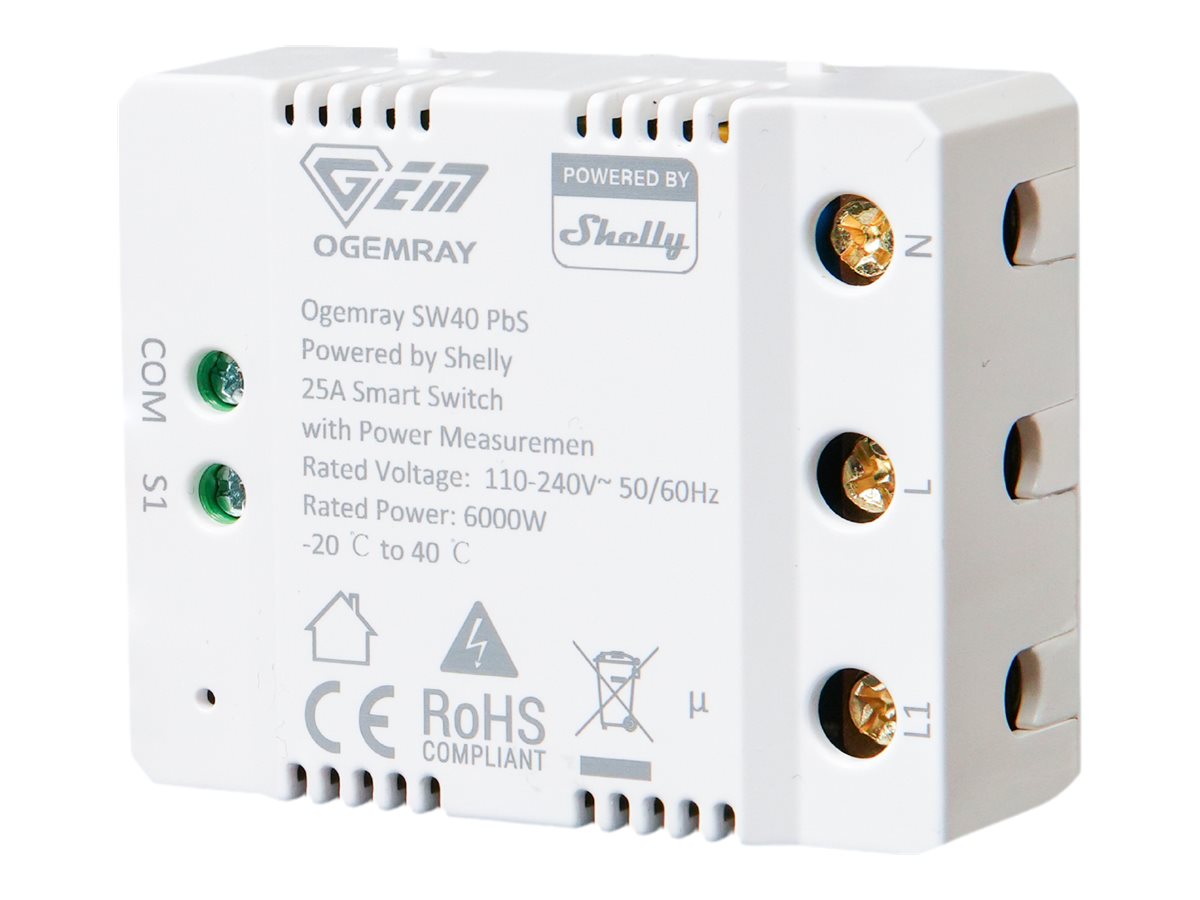 SHELLY Ogemray 25A WLAN High-Load Smart Relay // S3PB-O3AR000001