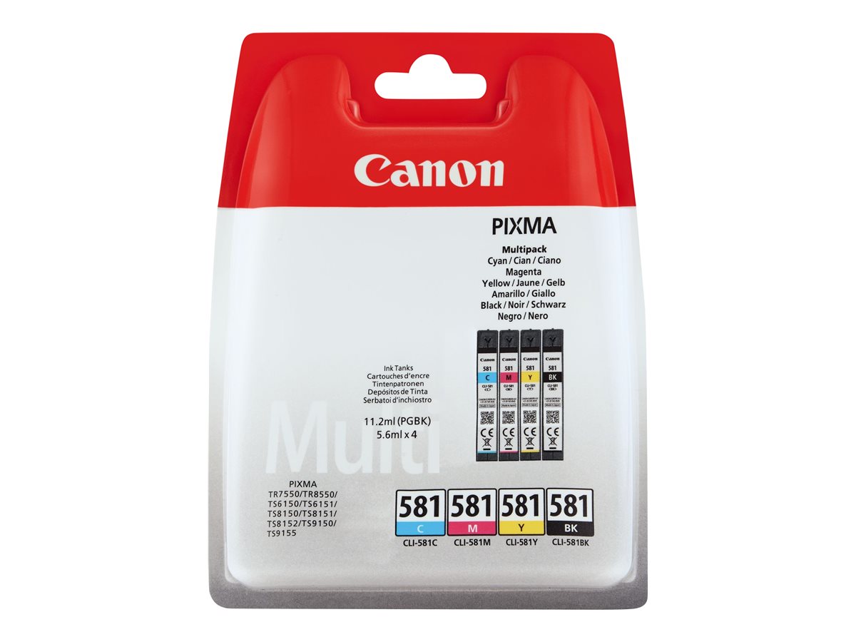 CANON CLI-581 Ink Cartridge C/M/Y/BK MULTI BL