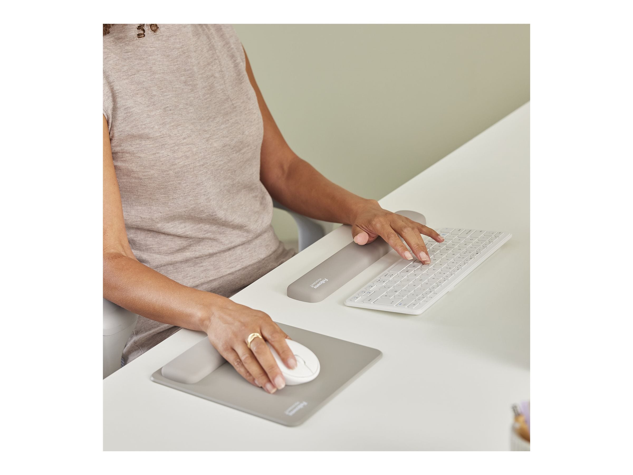 FELLOWES Repose-poignets clavier compact Breyta Sable