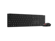 LENOVO Pro Combo 6000 Keyboard and mouse set wireless 2.4 GHz Bluetooth 5.3 AZERTY French eclipse black brown box (FR)