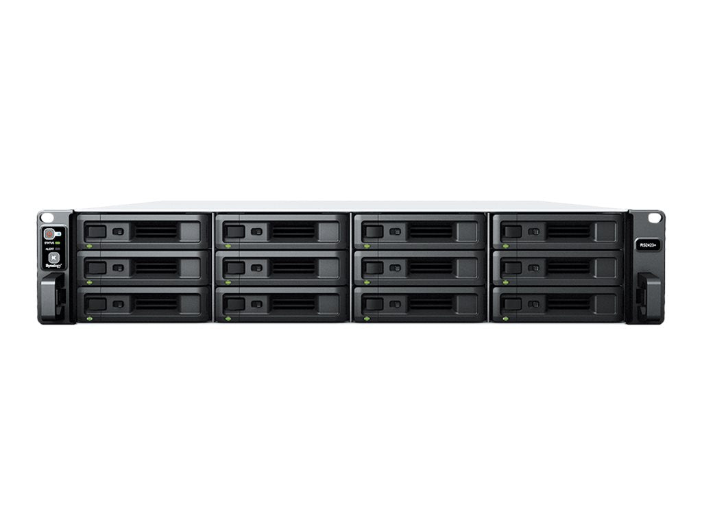 SYNOLOGY RS2423RP+ 12-BAY Rackstation AMD Ryzen Embedded V1780B QUAD CORE 8Go RAM HDD/SSD Only