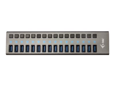 I-TEC USB 3.0 Charging HUB 16port port with external adapter 90W 16xUSB chargingport for Tablets Notebooks Ultrabooks PC