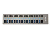 I-TEC USB 3.0 Charging HUB 16port port with external adapter 90W 16xUSB chargingport for Tablets Notebooks Ultrabooks PC