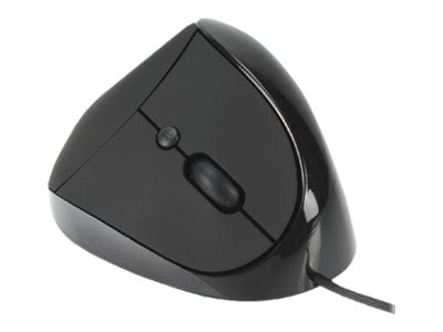 MCL Souris USB optique 1600 DPI ergonomique pour droitier - Noire
