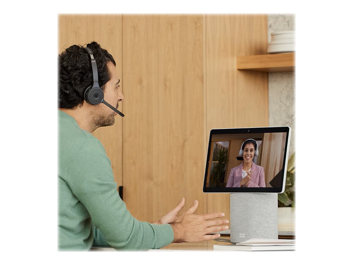 CISCO 721 Wireless Single On-ear Headset USB-A Bundle-Carbon Black