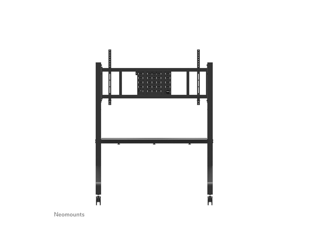 NEOMOUNTS FL50-575BL1 Support au sol mobile pour écran 65-110p - étagère multimédia incluse - installation rapide - TÌV