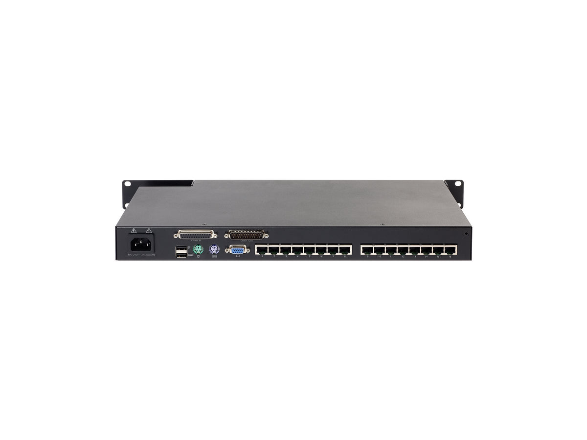 APC KVM 2G Analog KVM switch CAT5 16 x KVM ports 1 local user rack-mountable TAA Compliant