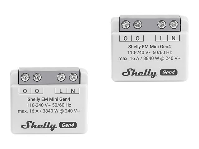 SHELLY EM Mini Gen4 2-Pack Matter WLAN Energy Meter