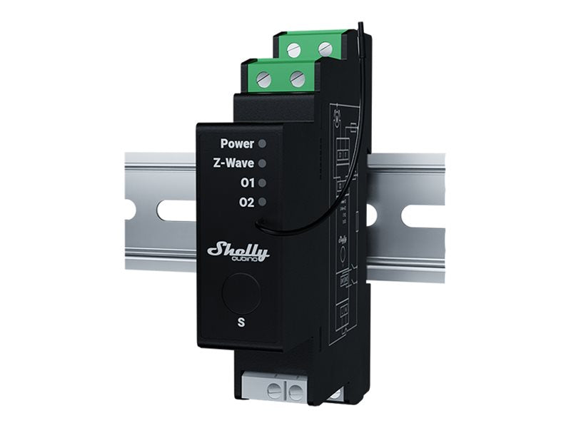 SHELLY Wave Pro Shutter Din-Rail Power Monitoring Blind Controller // QPSH-0A1P10EU