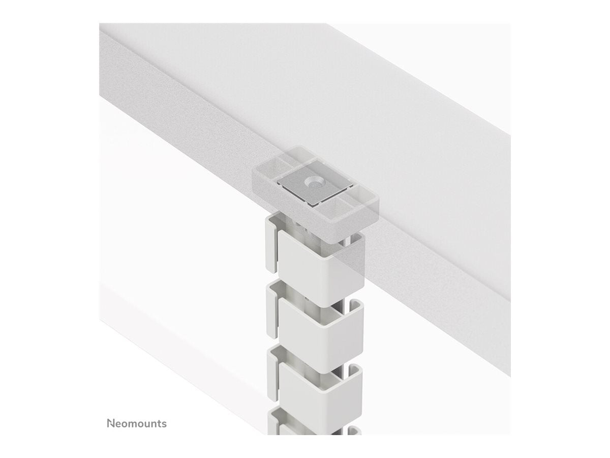 NEOMOUNTS Cable Spine Organizer for sit/stand desk frames magnet mounted white