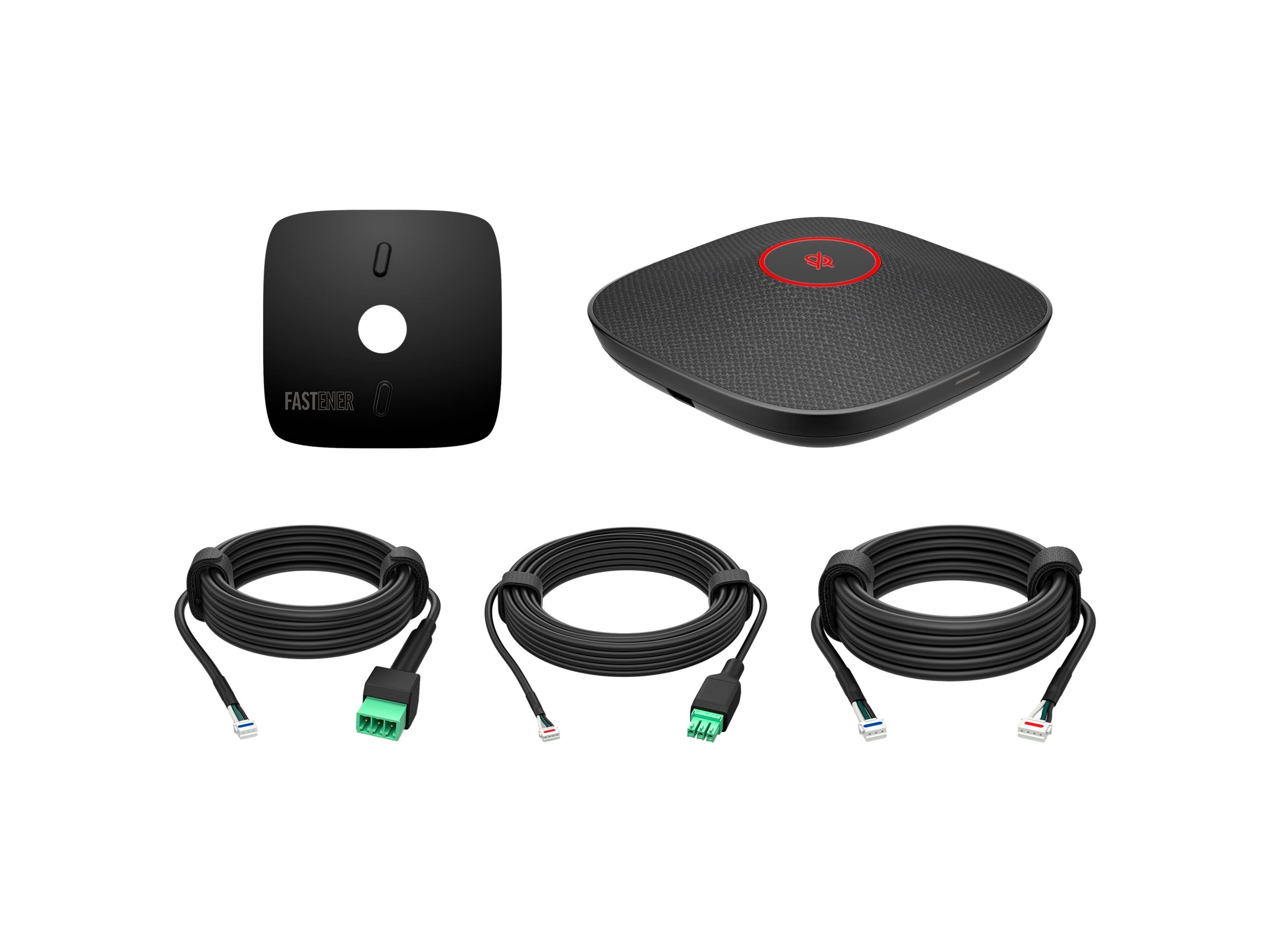 HP Poly Studio A2 Black Table Microphone Mounting Plate I/O cables