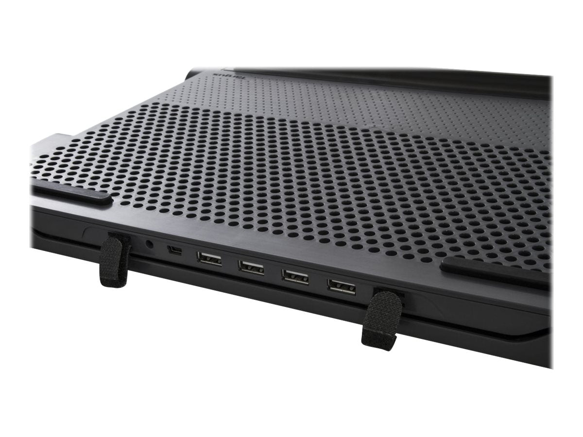 TARGUS Chill Mat - Support pour ordinateur portable - avec concentrateur USB 2.0 à 4 ports - noir, gris