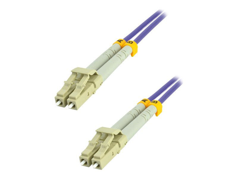 MCL Jarretière optique OM4 duplex multimode 50/125 - LC / LC 2m BOX