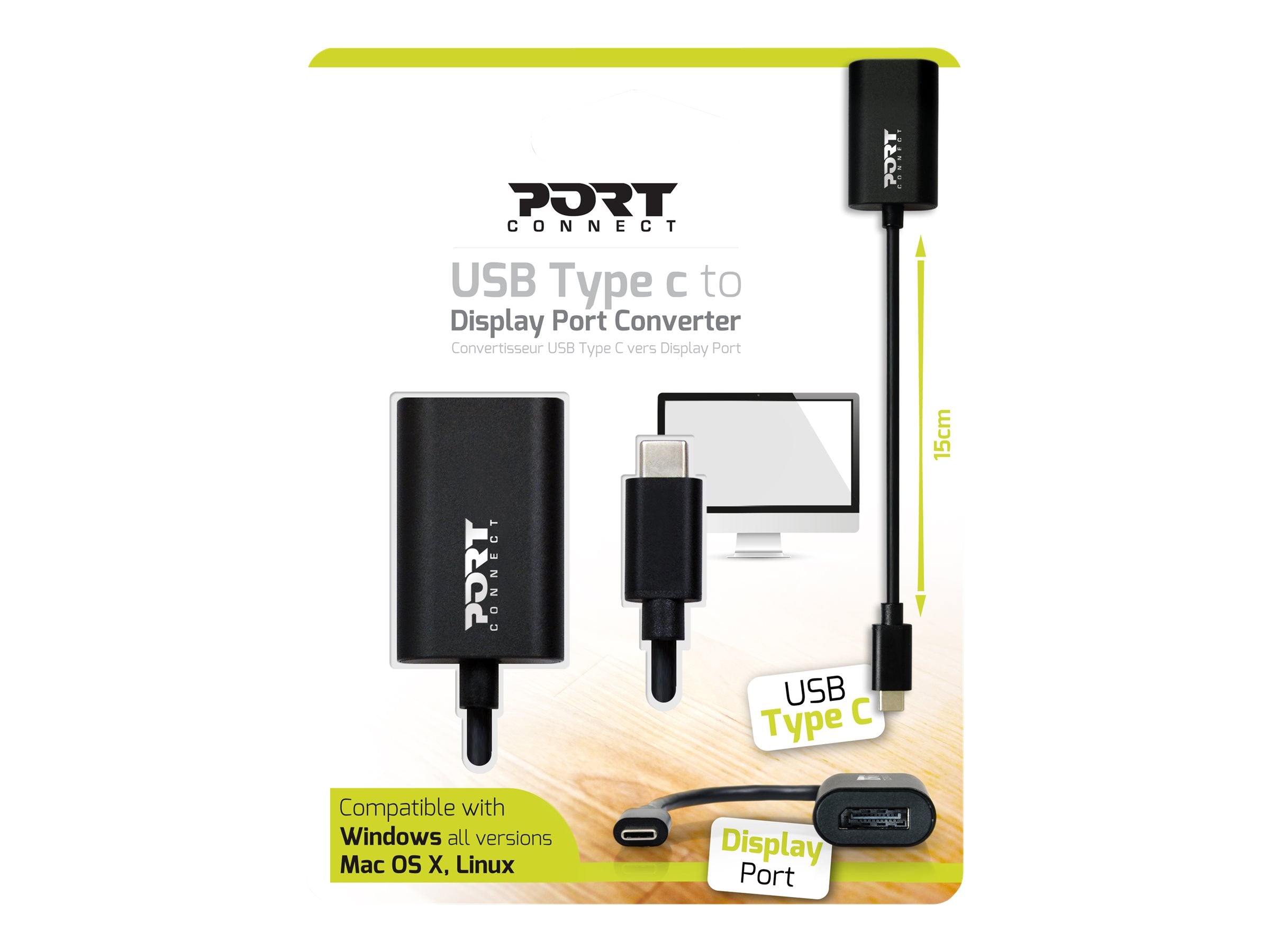 PORT DESIGNS CONVERTER TYPE C TO DP