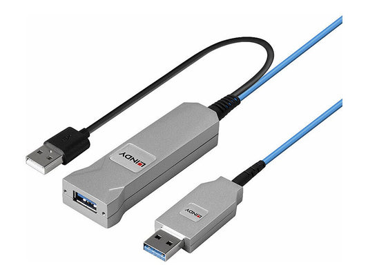 LINDY 30m Fibre Optic USB 3.0 Cable