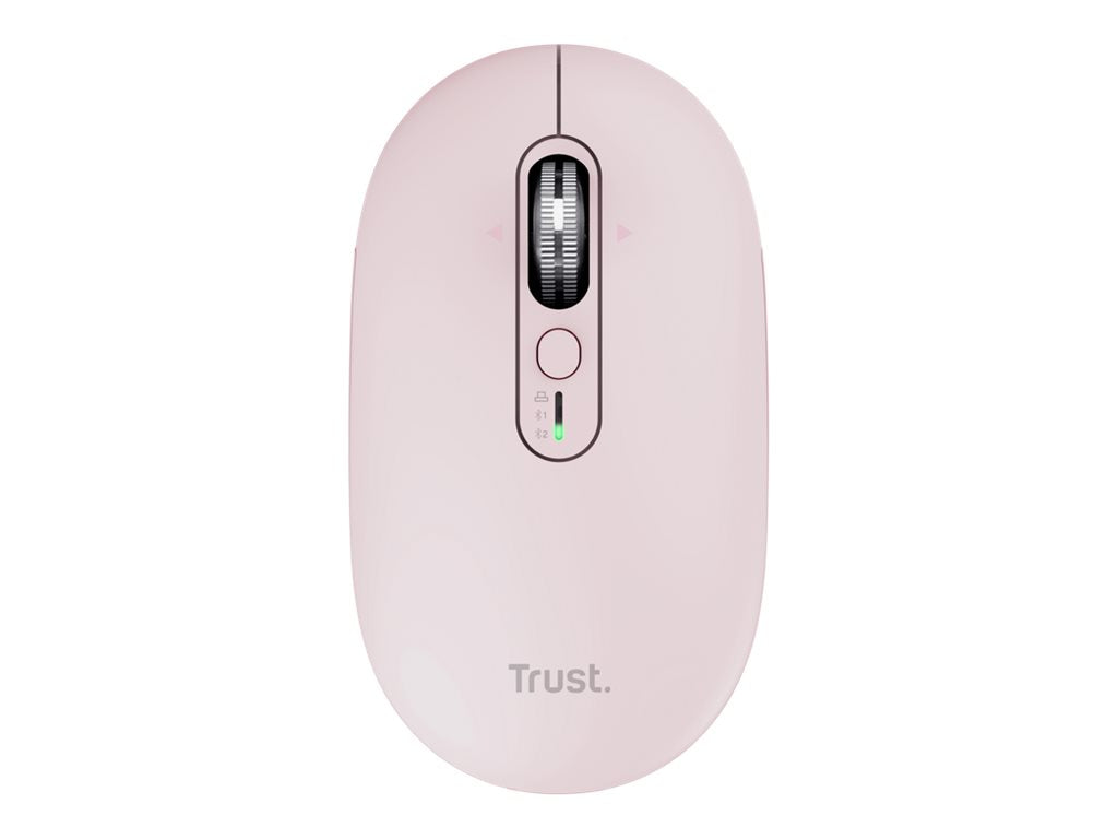 TRUST Souris sans fil SERON hyperscroll multi-connexion rechargeable rose