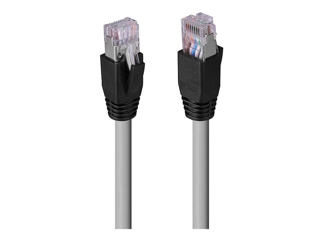 LINDY 60m Cat.6A U/FTP LSZH Solid Core Cable Grey