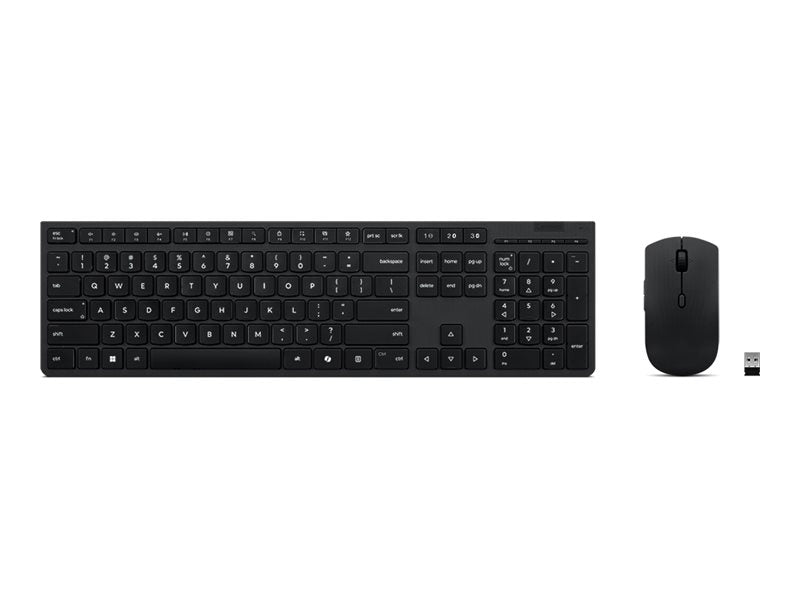 LENOVO Professional Wireless Rechargeable Keyboard and Mouse Combo AI - French