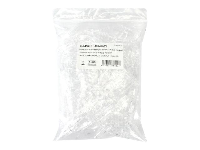 MCL 100 x 6.5 mm boot for modular RJ45 plug Transparent