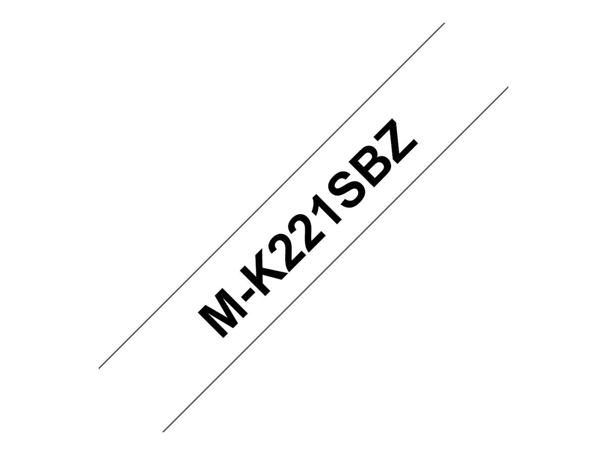 BROTHER MK221S tape cassette white black 4mx9mm none laminate for P-touch 55 60 65 75 80 85 110 BB4