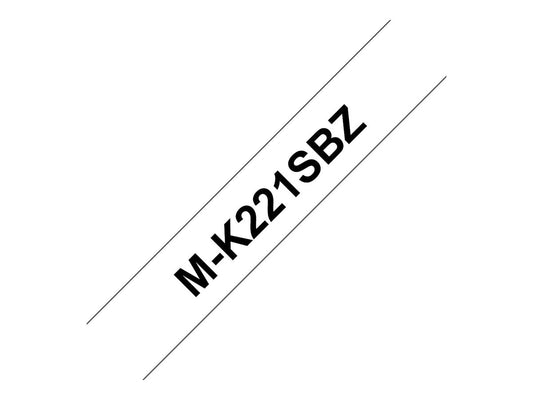 BROTHER MK221S tape cassette white black 4mx9mm none laminate for P-touch 55 60 65 75 80 85 110 BB4