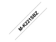 BROTHER MK221S tape cassette white black 4mx9mm none laminate for P-touch 55 60 65 75 80 85 110 BB4