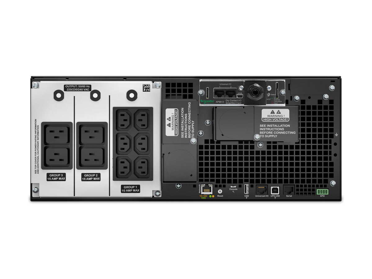 APC Marine Smart-UPS On-Line UPS Rack AC 220/230/240V 6000Watt 6000VA Ethernet serial output connectors 10 4U