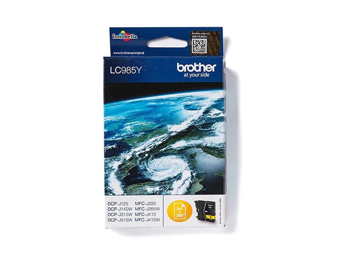 BROTHER LC-985 cartouche dencre jaune capacité standard 260 pages pack de 1