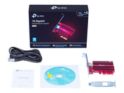 TP-LINK 10 Gigabit PCI Express Network Adapter PCIe 3.0x4 Include CAT6A Ethernet Cable