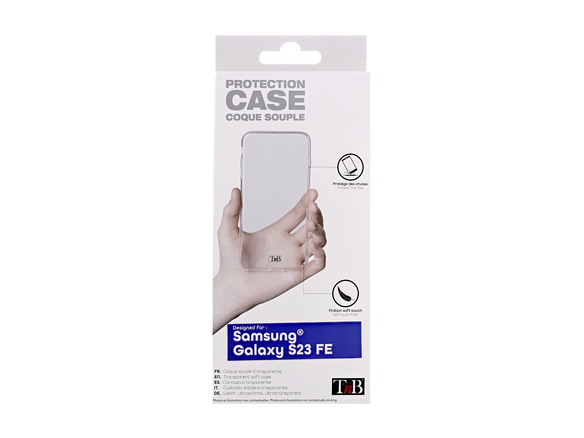 TNB Coque silicone pour Samsung S23 Fan Edition - transparent