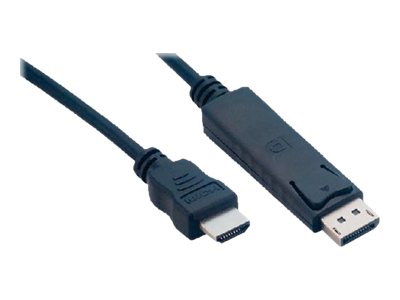 MCL Cable DisplayPort male / HDMI male 2m Noir