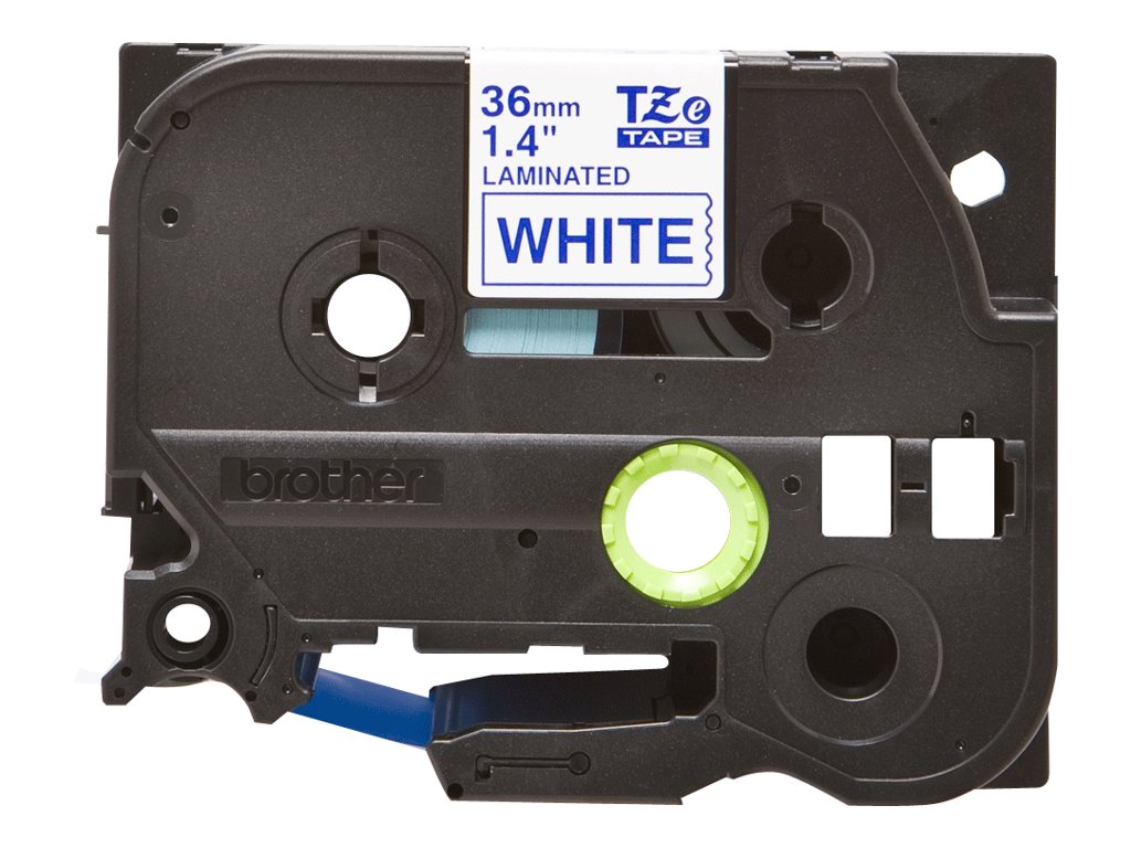 BROTHER P-TOUCH TZE-263 bleu sur blanc 36mm