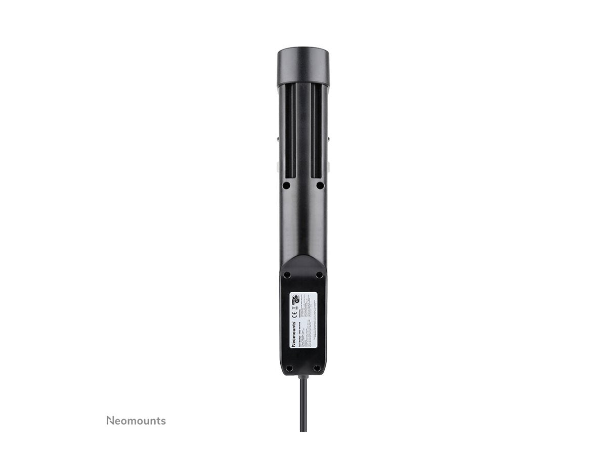 NEOMOUNTS VOLT Desk Clamp socket with Quick-charge USB Ports clamp 0-50mm 3x type-F 230V 1x USB-A 18W 2x USB-C 20W