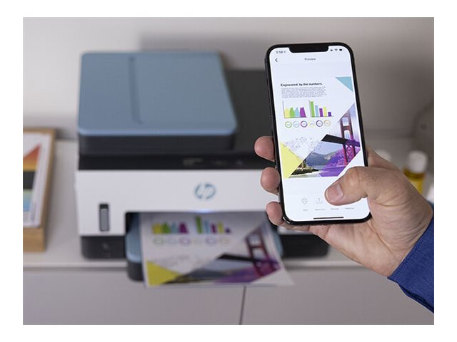 HP Smart Tank 7605 All-in-One MFP colour inkjet refillable A4 13ppm Copy 15ppm Print 250sheets USB Wi-Fi Bluetooth