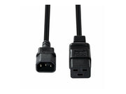 LINDY 1m C14 to C19mains Extension Cable Black