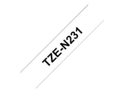 BROTHER P-TOUCH TZE-N231 noir sur blanc 12mm pièce