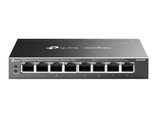 TP-LINK DS108GP Switch 8 Ports Gigabit PoE+ 64W