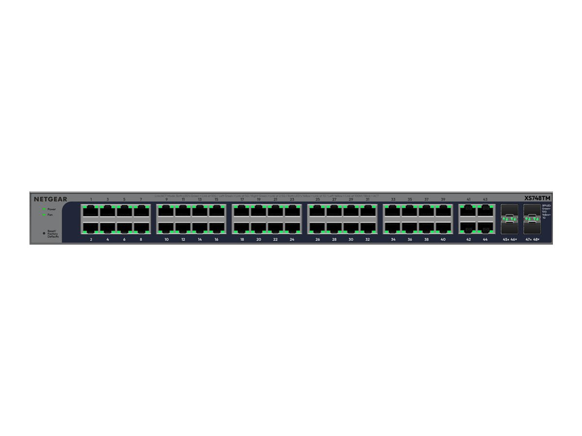 NETGEAR 48P 10G/MG INTERRUPTEUR INTELLIGENT XS748TM