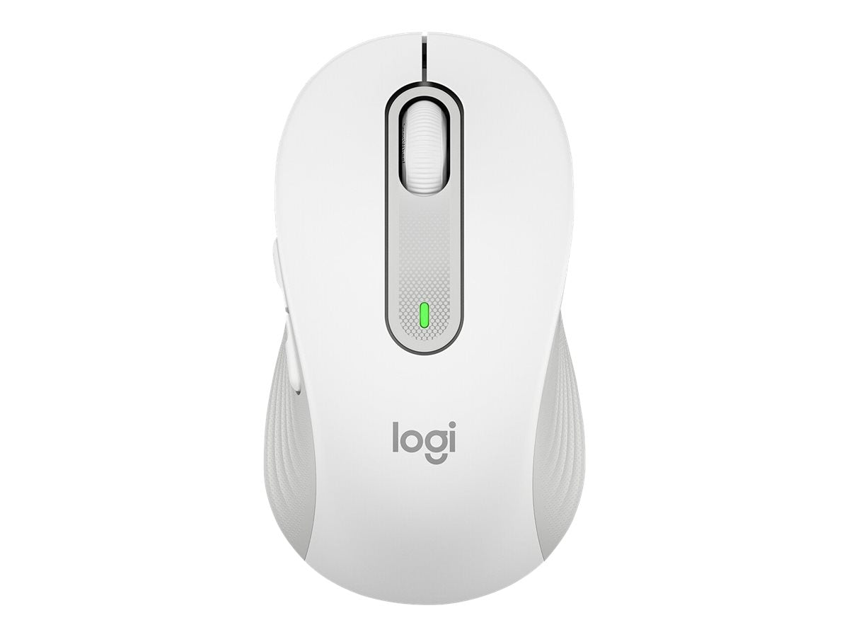 LOGITECH Signature M650 L LEFT Mouse large size left-handed optical 5 buttons wireless Bluetooth 2.4 GHz OFF-WHITE