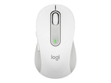 LOGITECH Signature M650 L LEFT Mouse large size left-handed optical 5 buttons wireless Bluetooth 2.4 GHz OFF-WHITE