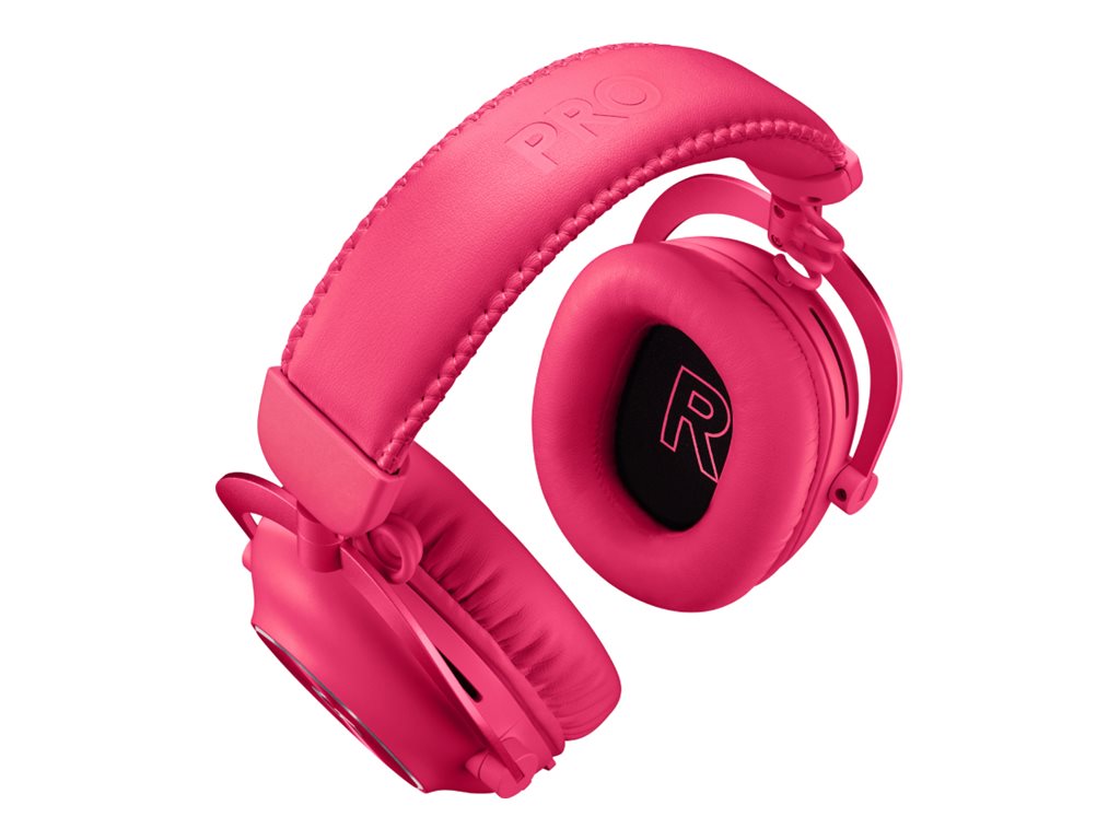LOGITECH G Pro X 2 Headset full size Bluetooth / LIGHTSPEED wireless wired 3.5 mm jack noise isolating magenta