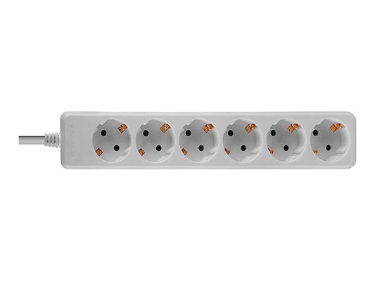 LINDY Mains 6 way gang socket