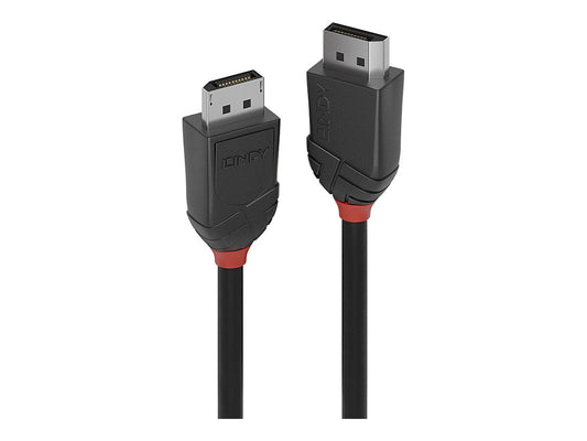 LINDY 0.5m DisplayPort 1.2 Cable Black Line