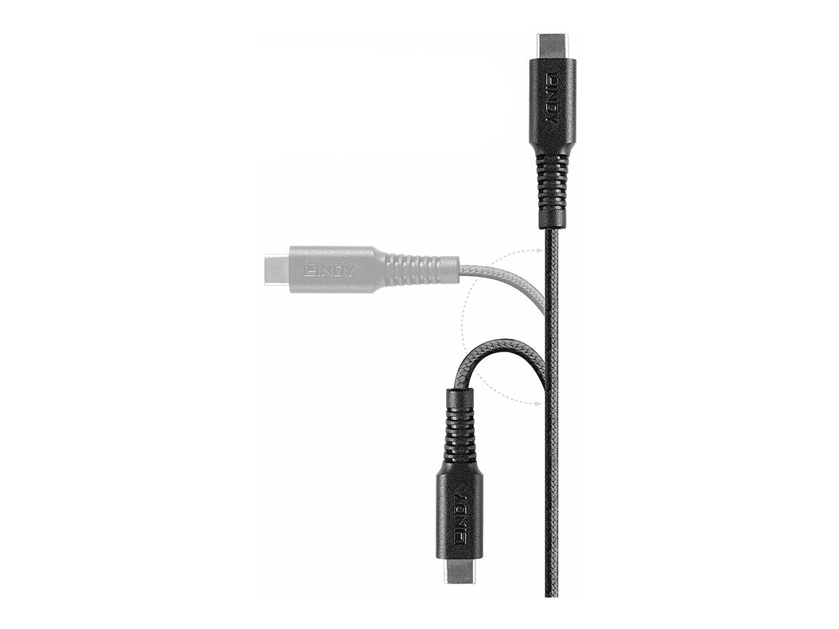 LINDY 1m reinforced USB Type C to Lightning charging Cable